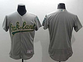 Oakland Athletics Customized Men's Gray Flexbase Collection Stitched Baseball Jersey,baseball caps,new era cap wholesale,wholesale hats